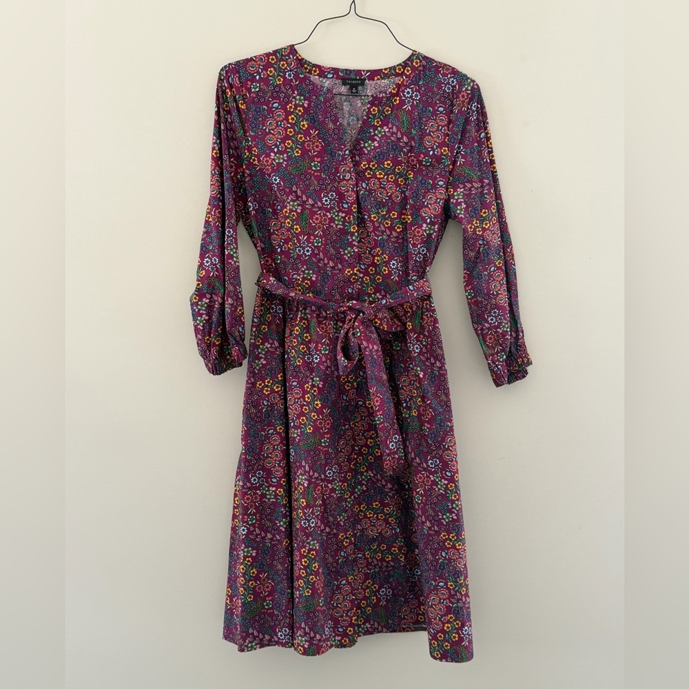 Talbots Multicolor Floral Shirtdress